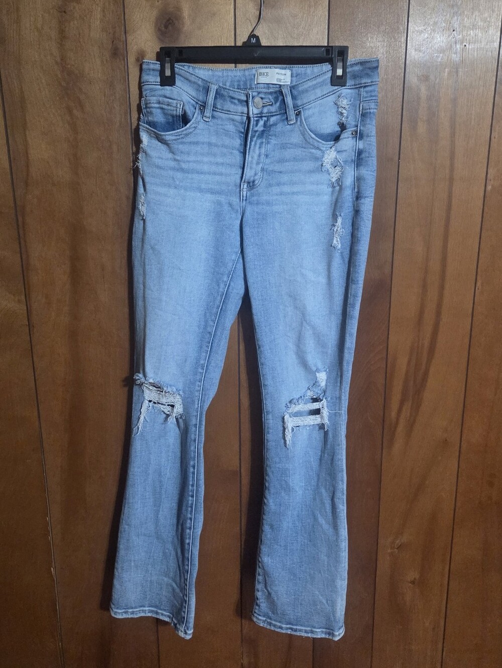 BKE Payton Jeans Universal Bootcut Distressed Size 29 Light Wash